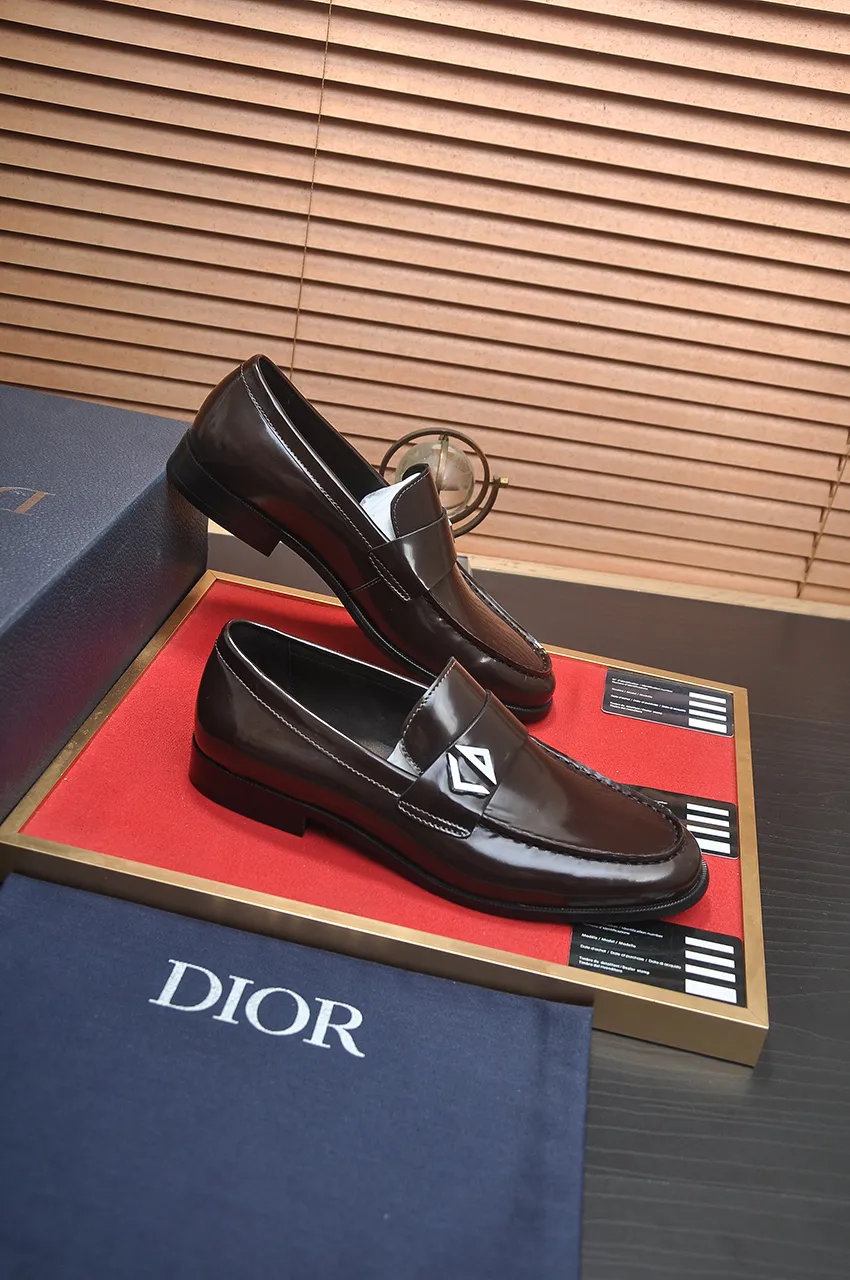 Men's shoes 💰580💶[Dior] (water-dyed cowhide lining) Dior original 1:1 high-quality factory, imported original materials, imported raw cowhide, water-dyed cowhide lining, original TPU outsole, code number: 39-44 (45 customized)